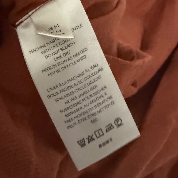 Anthropologie Maeve Twist Front Linen Blend Mini Dress Sz M - Picture 11 of 13